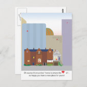 Beste Wünsche nach Postkarte für neue Hauseigentüm (Vorne/Hinten)