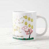 Beste Wünsche Neujahrs-Pokal Jumbo-Tasse (Rechts)