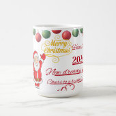 Beste Wünsche Neujahrs-Pokal Kaffeetasse (Mittel)