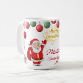 Beste Wünsche Neujahrs-Pokal Kaffeetasse (Vorderseite Links)