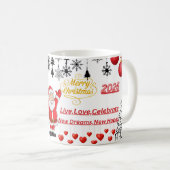 Beste Wünsche Neujahrs-Pokal Kaffeetasse (VorderseiteRechts)
