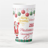 Beste Wünsche Neujahrs-Pokal Milchtasse (Vorderseite)