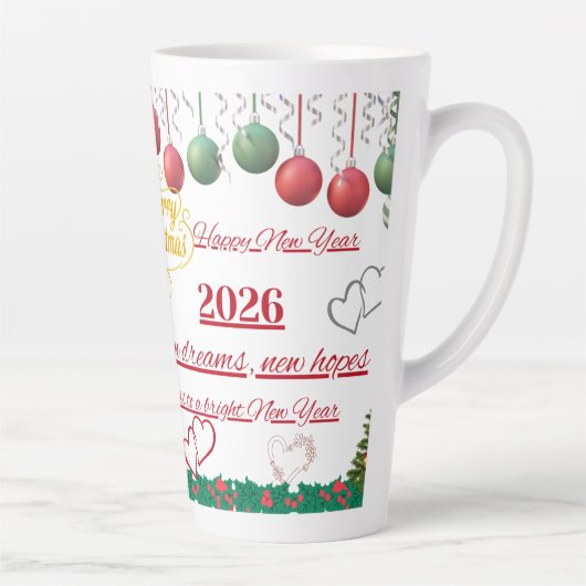 Beste Wünsche Neujahrs-Pokal Milchtasse (Rechts)