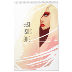 Beste Wünsche tragen 2012 ein Kalender