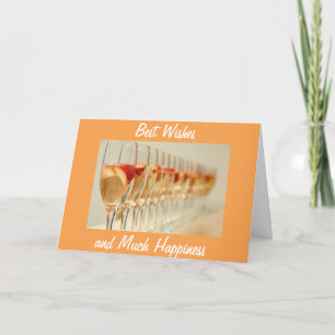 BESTE WÜNSCHE UND VIEL GLÜCKLICHKEIT FÜR SIE KARTE