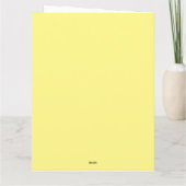 Beste Wünsche - zurück zu Fuß - bald alles erledig Dankeskarte (Rückseite)