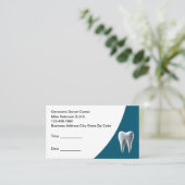 Beste Zahnarzt Budget Ernennungskarten Terminkarte (Stehend Vorderseite)