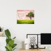 Beste Zeit zur Pflanze eines Baumes Poster (Heimbüro)