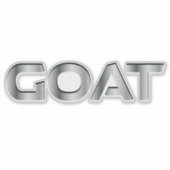 BESTE ZIEGE aller Zeiten Aufkleber (Vorderseite)