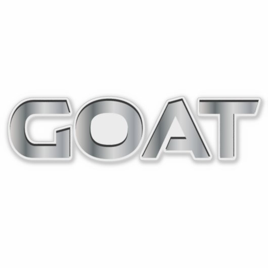 BESTE ZIEGE aller Zeiten Aufkleber (Vorderseite)