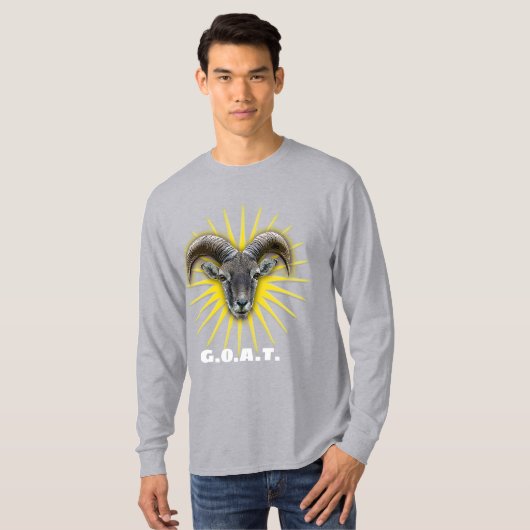 Beste Ziege aller Zeiten T-Shirt (Vorne ganz)