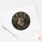 BESTE Ziege aller Zeitschriftenvorlagen Runder Aufkleber (Umschlag)