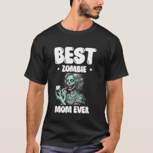 Beste Zombie-Mutter überhaupt Frohes Halloween-Abe T-Shirt