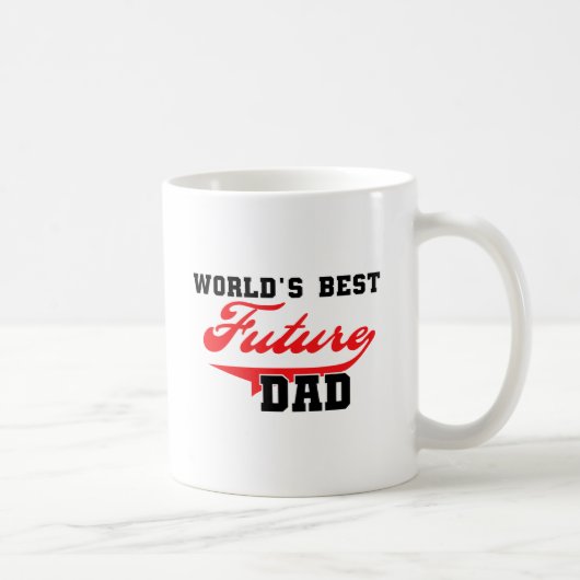 Beste zukünftige der Vater-T-Shirts und Geschenke Kaffeetasse (Rechts)