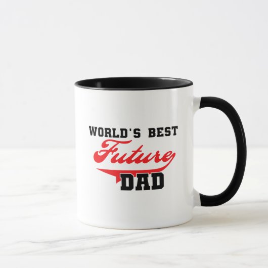 Beste zukünftige der Vater-T-Shirts und Geschenke Tasse (Rechts)