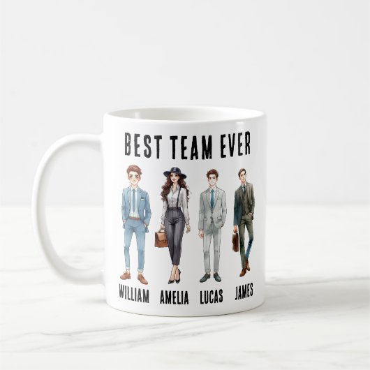 Beste Zusammenarbeit je - Das beste Team bejubeln Kaffeetasse (Links)