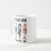 Beste Zusammenarbeit je - Das beste Team bejubeln Kaffeetasse (Vorderseite Links)