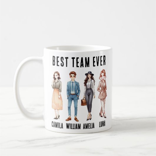 Beste Zusammenarbeit je - Das beste Team bejubeln Kaffeetasse (Links)
