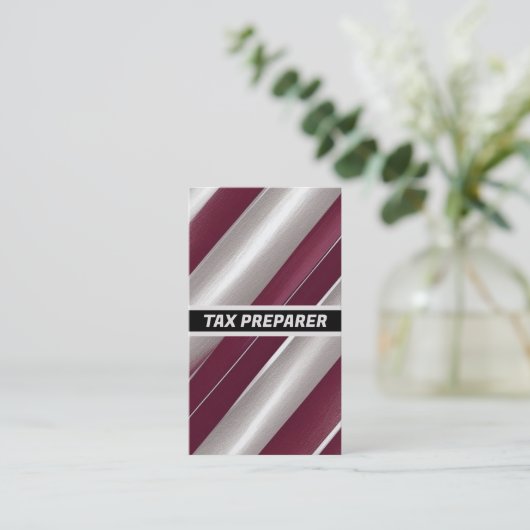 Bestechung der Steuervorbereitung Visitenkarte (Stehend Vorderseite)