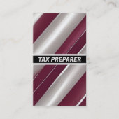 Bestechung der Steuervorbereitung Visitenkarte (Vorderseite)