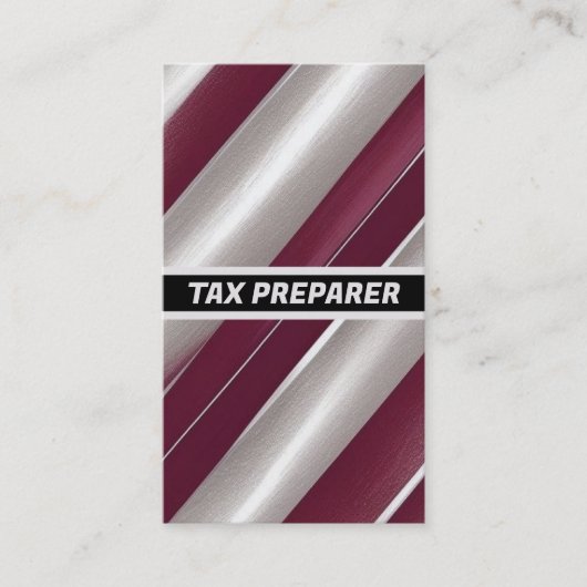 Bestechung der Steuervorbereitung Visitenkarte (Vorderseite)