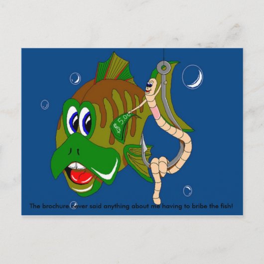 Bestechung des Fisches Postkarte (Vorderseite)