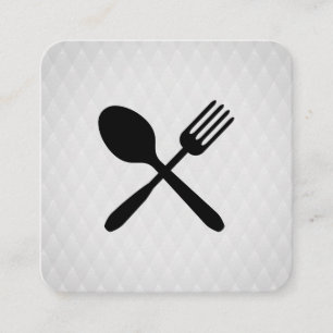 Besteck Chic Diamantmuster Quadratische Visitenkarte