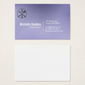 Besteck-Logo | Lila Textur (Vorne & Hinten)