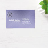 Besteck-Logo | Lila Textur (Schreibtisch)
