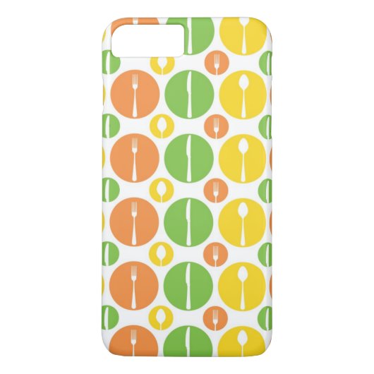 Besteck Muster im Vintage-Stil Case-Mate iPhone Hülle (Rückseite)