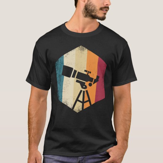 Besteever Cool Planets Science Lover Telescope Ast T-Shirt (Vorderseite)