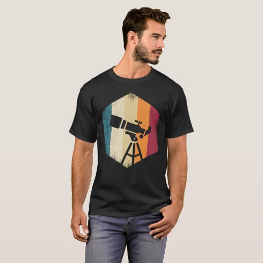Besteever Cool Planets Science Lover Telescope Ast T-Shirt (Vorne ganz)