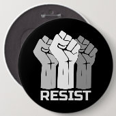 Bestehen mit Faust - in weißer 0002-Taste Button (Vorne & Hinten)