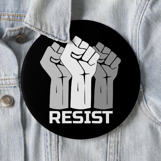 Bestehen mit Faust - in weißer 0002-Taste Button (Beispiel)