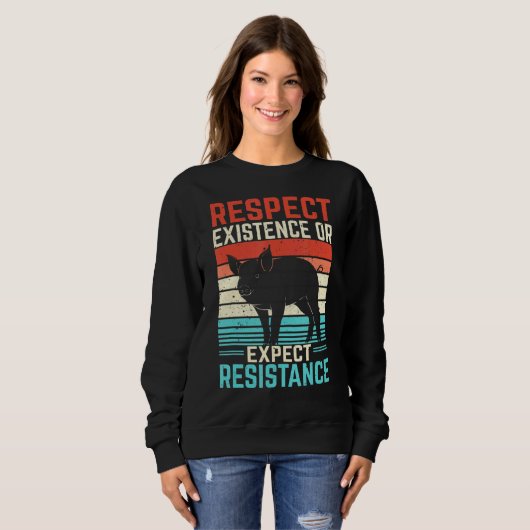 Bestehen oder zu erwartende Resistenz beachten Sweatshirt (Vorne ganz)