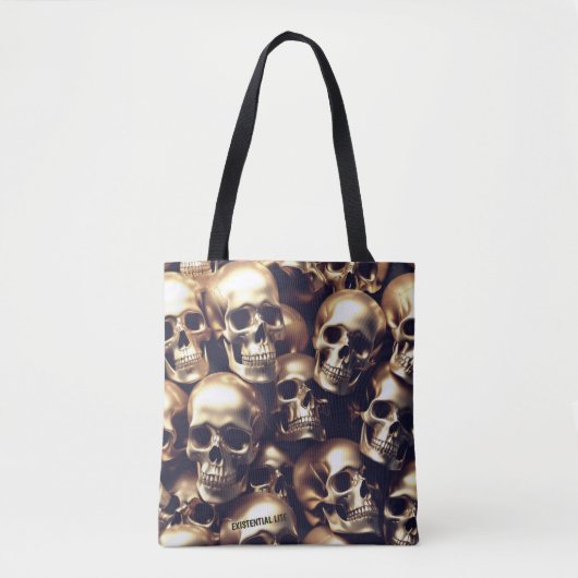 BESTEHENDE LITE Gold Skulls Tasche (Vorderseite)
