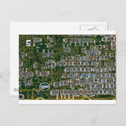Besteht auf einer Leiterplatte Postkarte (Vorne/Hinten)