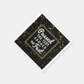 Besteht den Test erhalten Sie die Fest Gold Confet Serviette (Ecke)