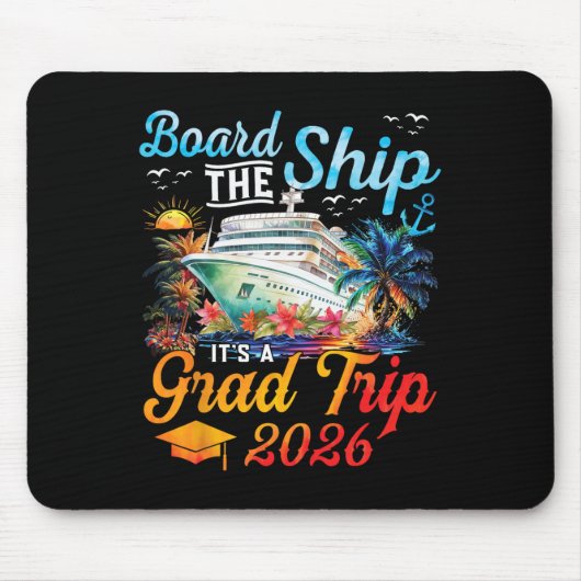 Besteige das Schiff, es ist der Abschlussfahrt 202 Mousepad (Vorne)