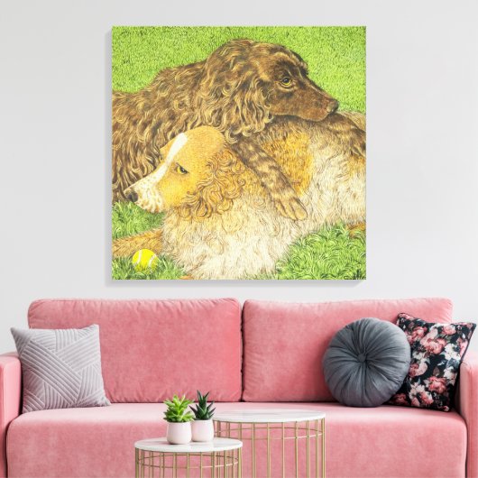 Besteigung Leinwanddruck (Insitu (Wohnzimmer))