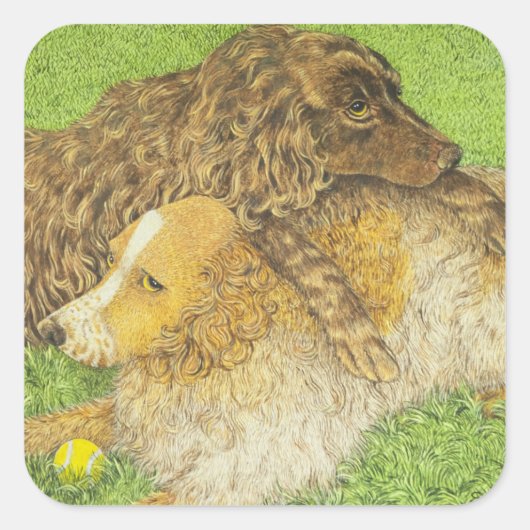 Besteigung Quadratischer Aufkleber (Vorderseite)