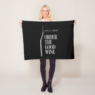 Bestelle die gute Wein Fleece-Decke Fleecedecke