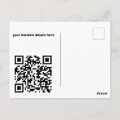 Bestellen DANK Lebensmittel Obst Veggies CUSTOM QR Postkarte (Rückseite)