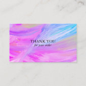 BESTELLEN DANK Minimalistisch Lila Blue Textured Visitenkarte (Vorderseite)