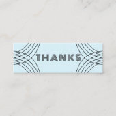 BESTELLEN DANKEN SIE Minimalistisch Abstrakte, ein Mini Visitenkarte (Vorderseite)