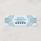 BESTELLEN DANKEN SIE Minimalistisch Abstrakte, ein Mini Visitenkarte (Rückseite)