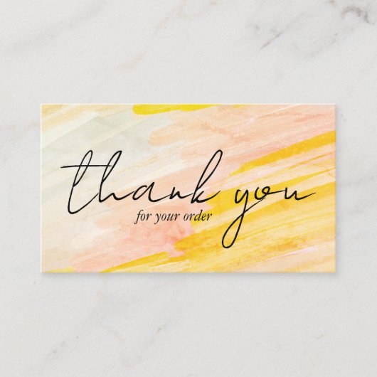 BESTELLEN SIE DANK Hübschen Minimalistischen Paste Visitenkarte (Vorderseite)