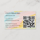 BESTELLEN SIE DANK Hübschen Minimalistischen Paste Visitenkarte (Rückseite)