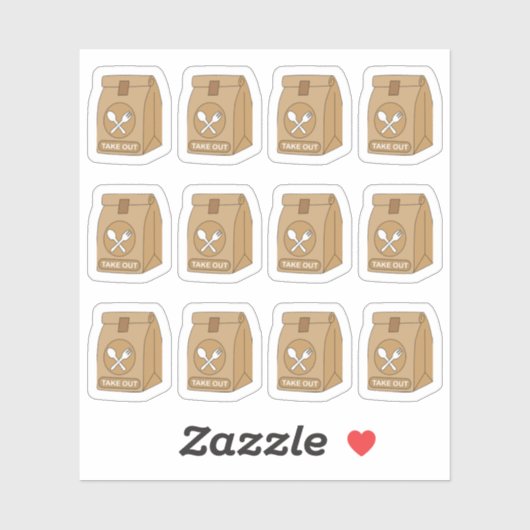 Bestellen Sie Food Bag Bujo Planer Kalender entfer Aufkleber (Blatt)