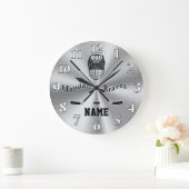 Bestellen Sie Ihre Hockey Wall Uhr in jeder Farbe (Zuhause)